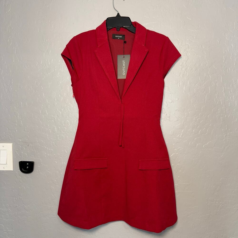 Outcast Tutu Mini Dress Red, M